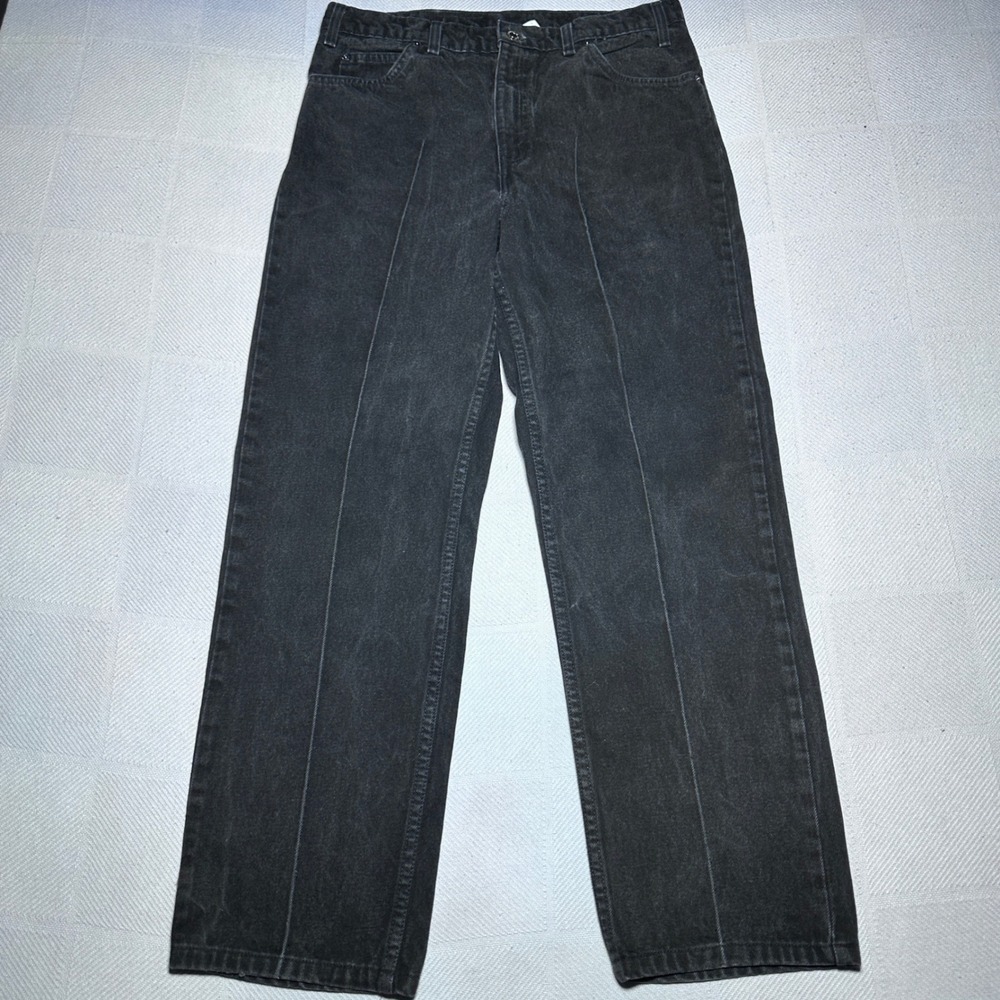 Vintage 90s Levi's 505 Jeans Mens 32x30* Orange Tab Regular Straight Faded Black